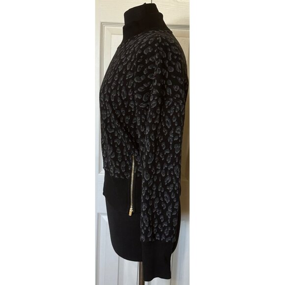 Women's Old Navy Loose Crop Black Animal Print Cotton Polyester Blend Size S - Picture 5 of 16